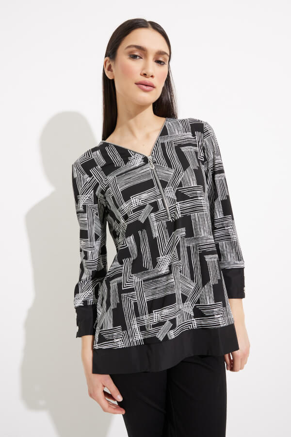 Abstract Print Top Style 233225 Front.