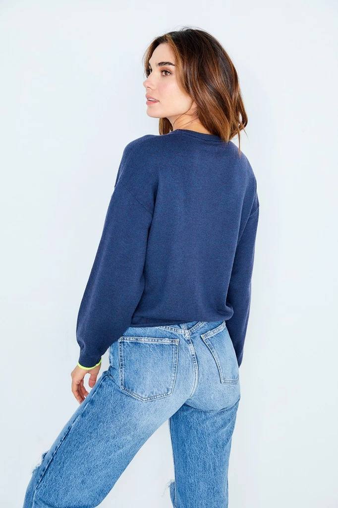 Mellow-Out Denim Sweater