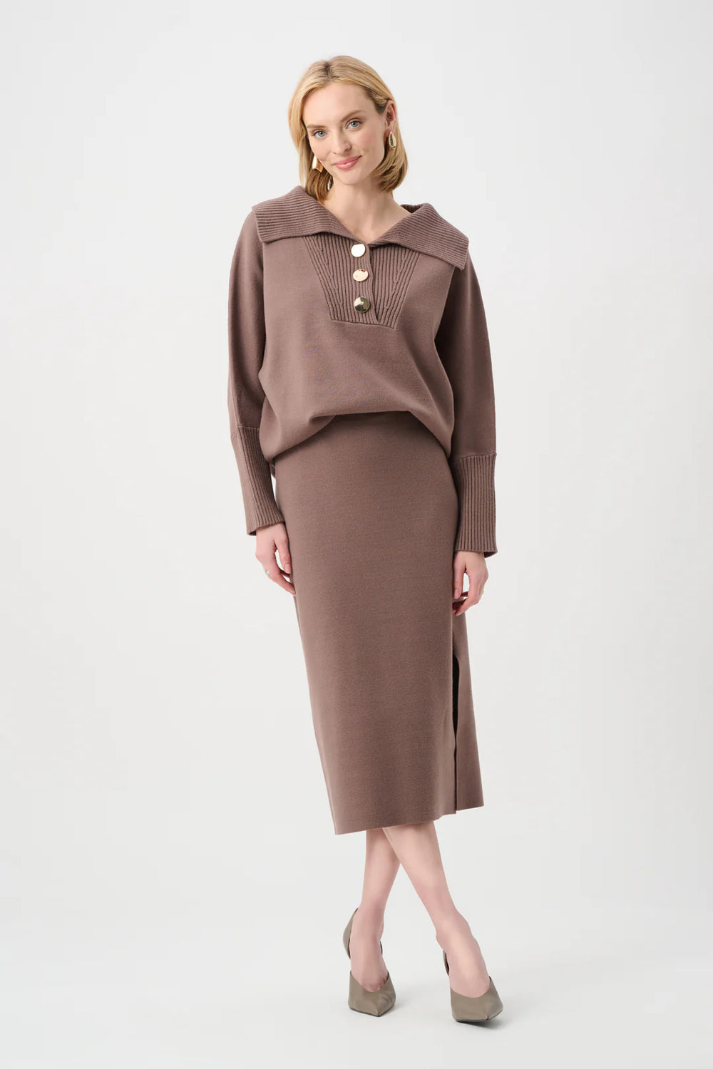 Joseph Ribkoff Shawl-Neck Sweater Style 263938 2