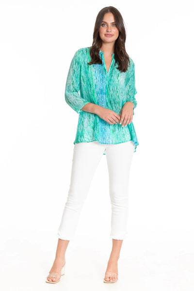 Raindrops and Ripples Print Tunic Full Front.
