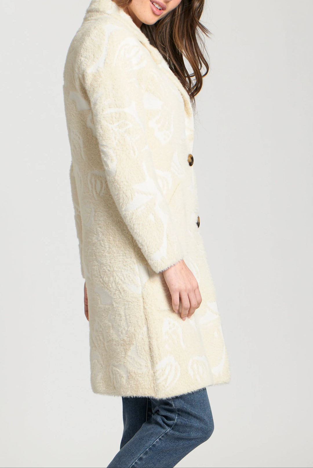 APNY Neutral Cozy Long Cardigan Coat 3