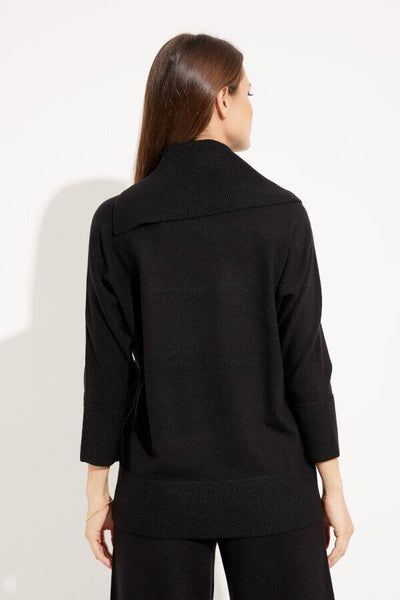 Asymmetrical Neckline Top Style 233955 Latte Melange Back.