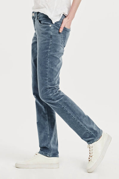 Blaire High Rise Corduroy Pants Dusty Blue Side.