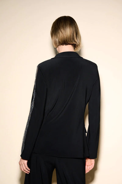 Bonded Silky Knit Collar Blazer Style 233748 Back.