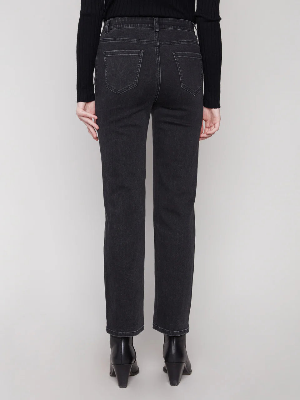 Charlie B Straight Leg Jeans - Charcoal 5