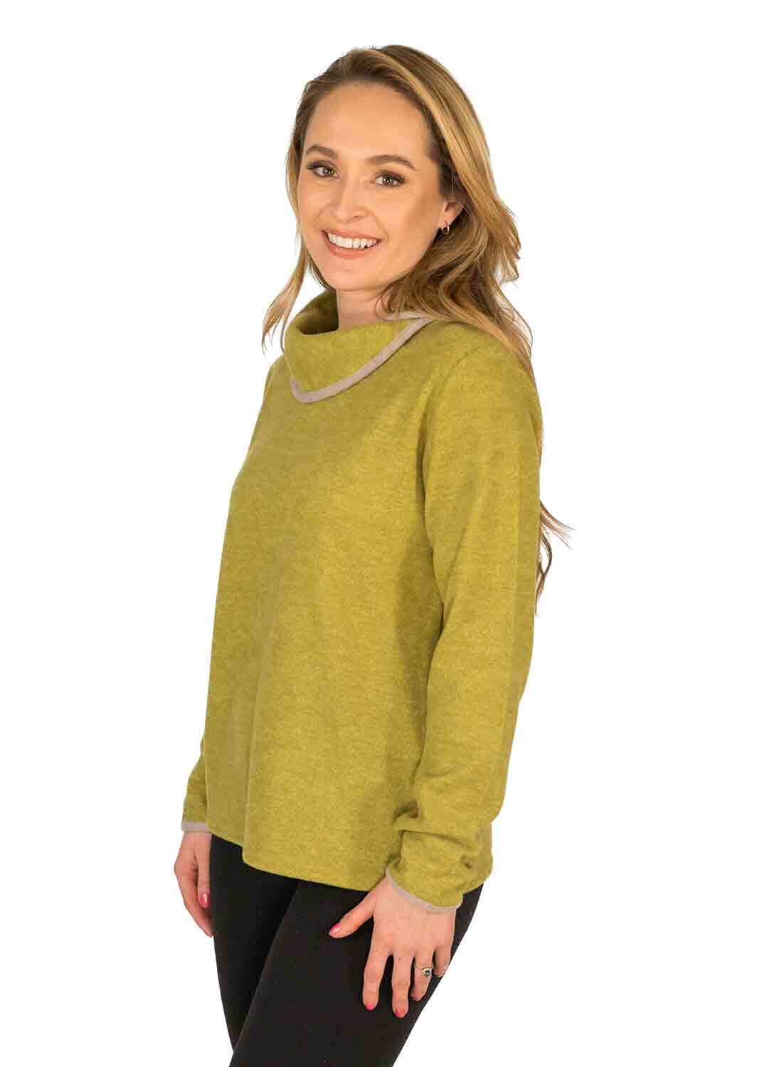 Contrasting-Trim-Cowlneck-Sweater-Front-11186 Front