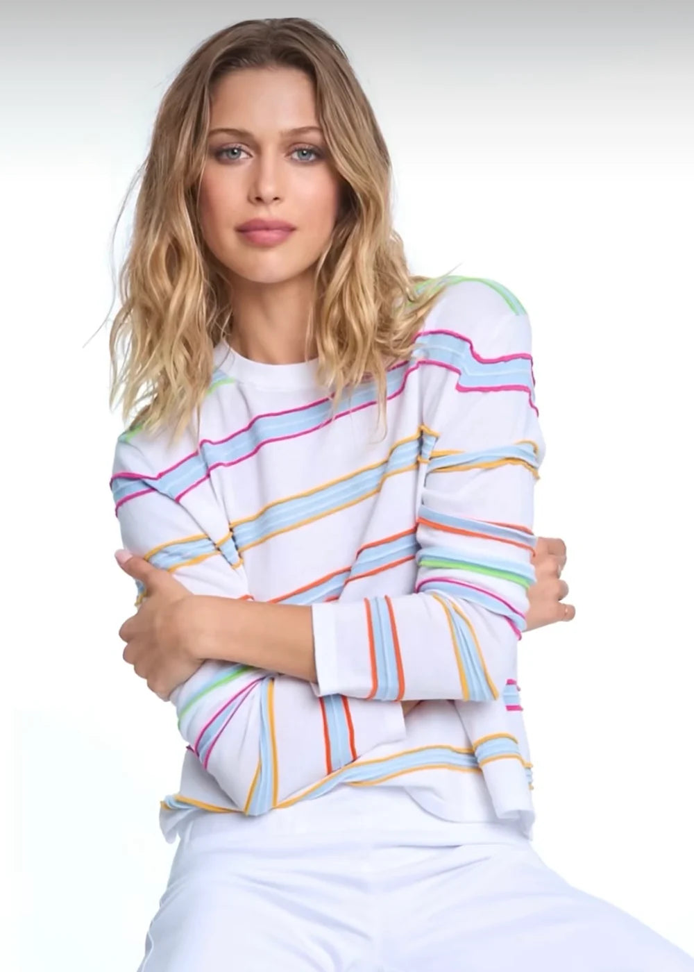 Elliott Lauren Fruit Stripe Sweater 2