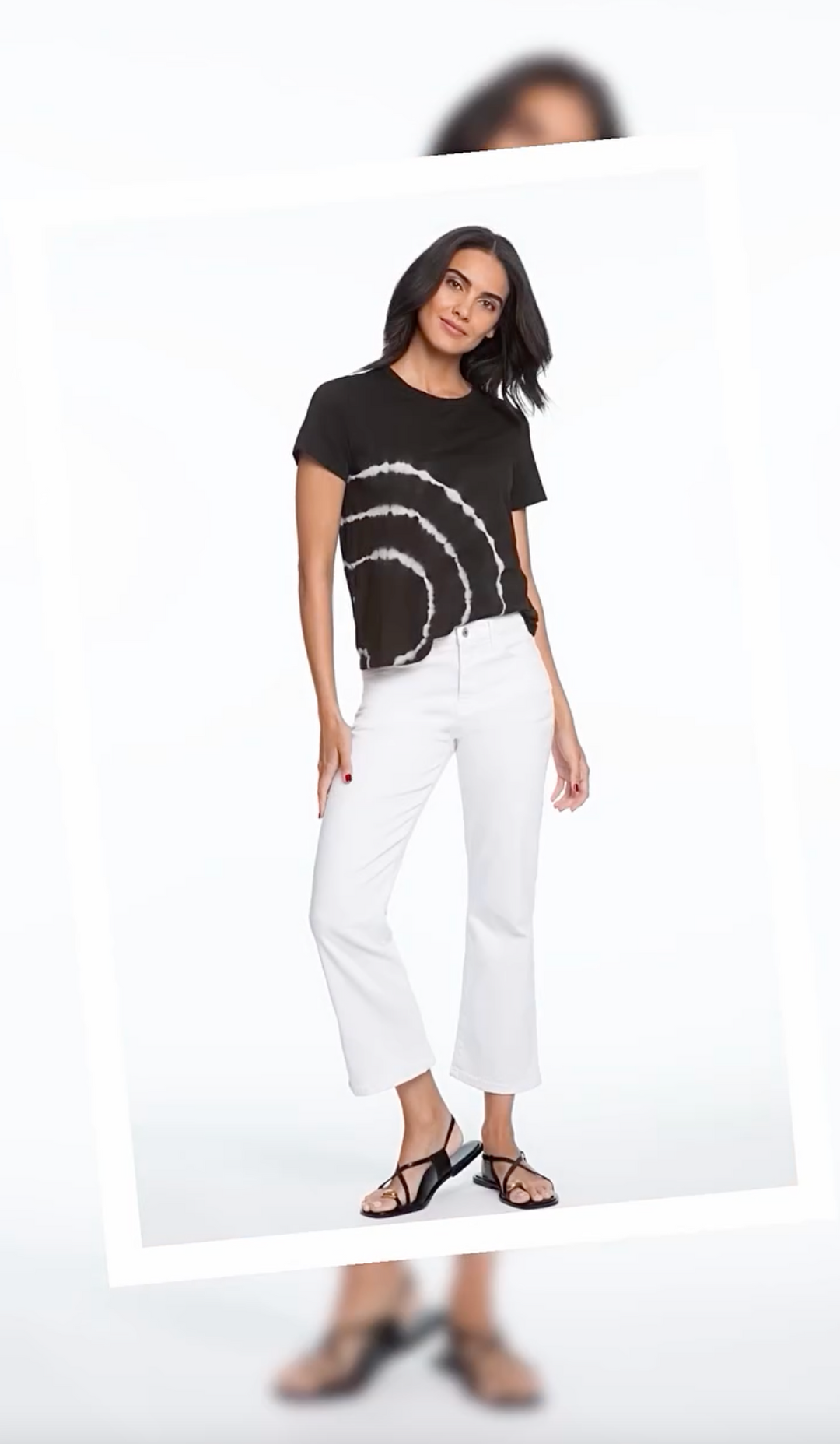 Elliott Lauren Sonar Circular Tie Dye Tee Black 2