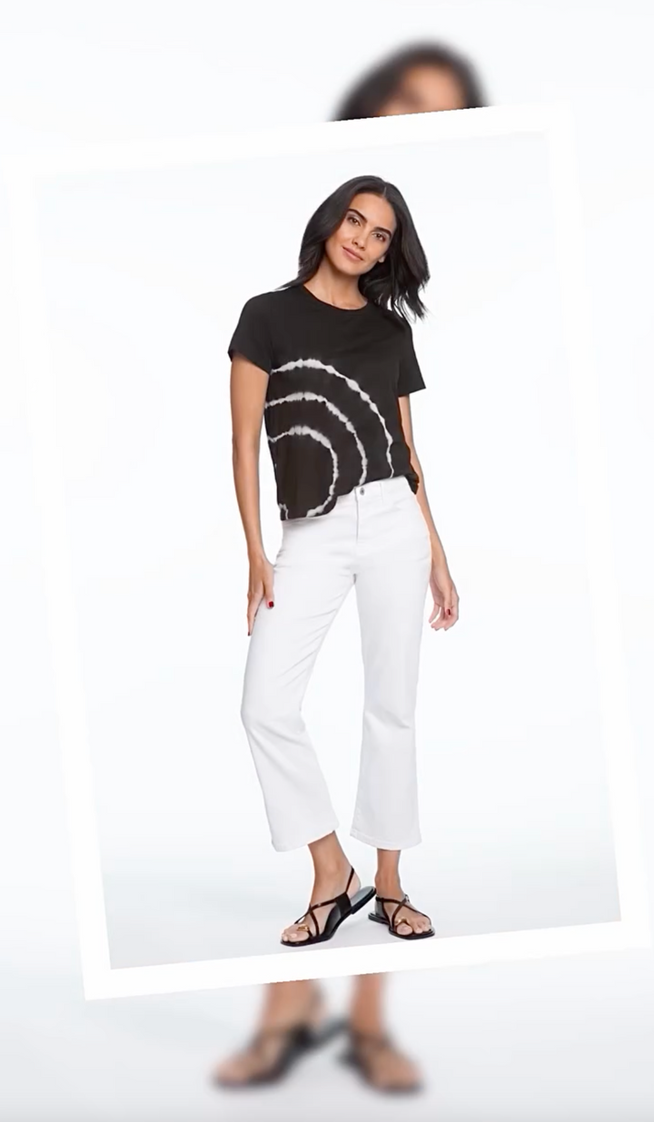 Elliott Lauren Sonar Circular Tie Dye Tee Black 2