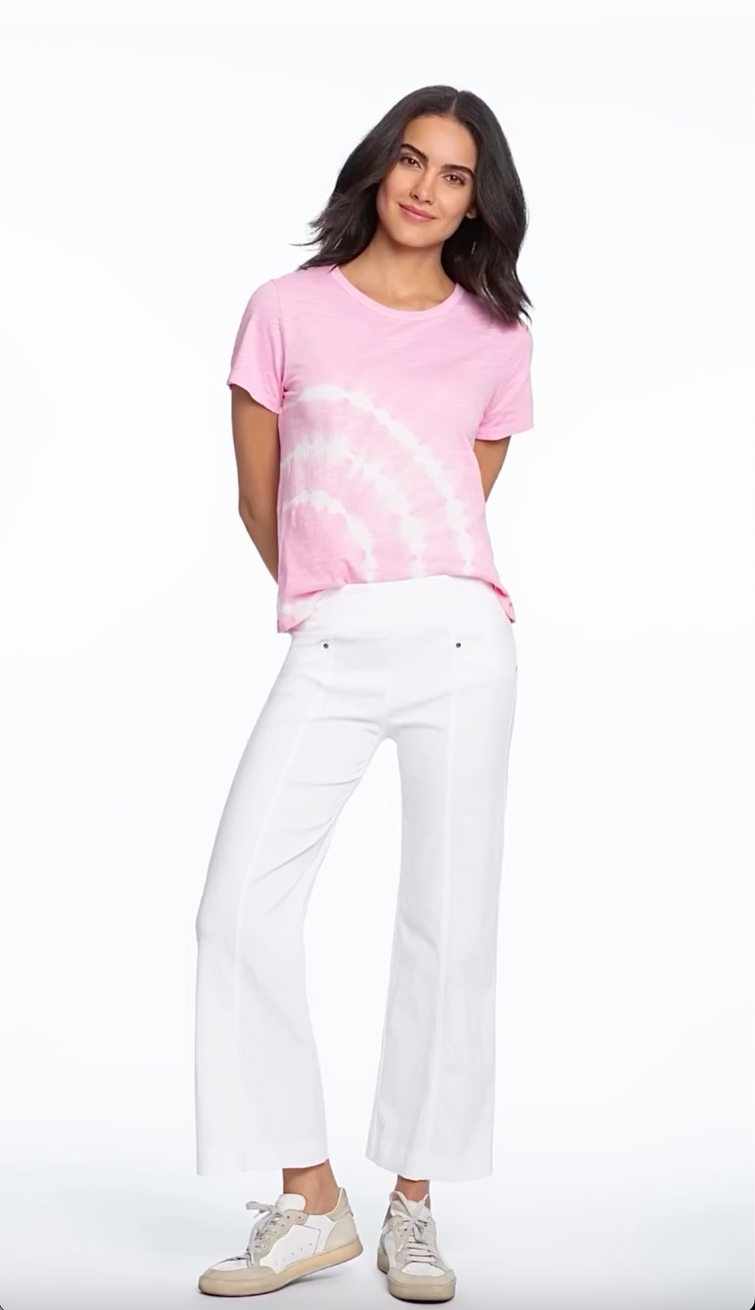 Elliott Lauren Sonar Circular Tie Dye Tee Pink 2