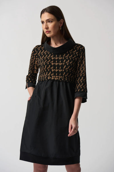 Houndstooth Print Dress Style 233174 Front.