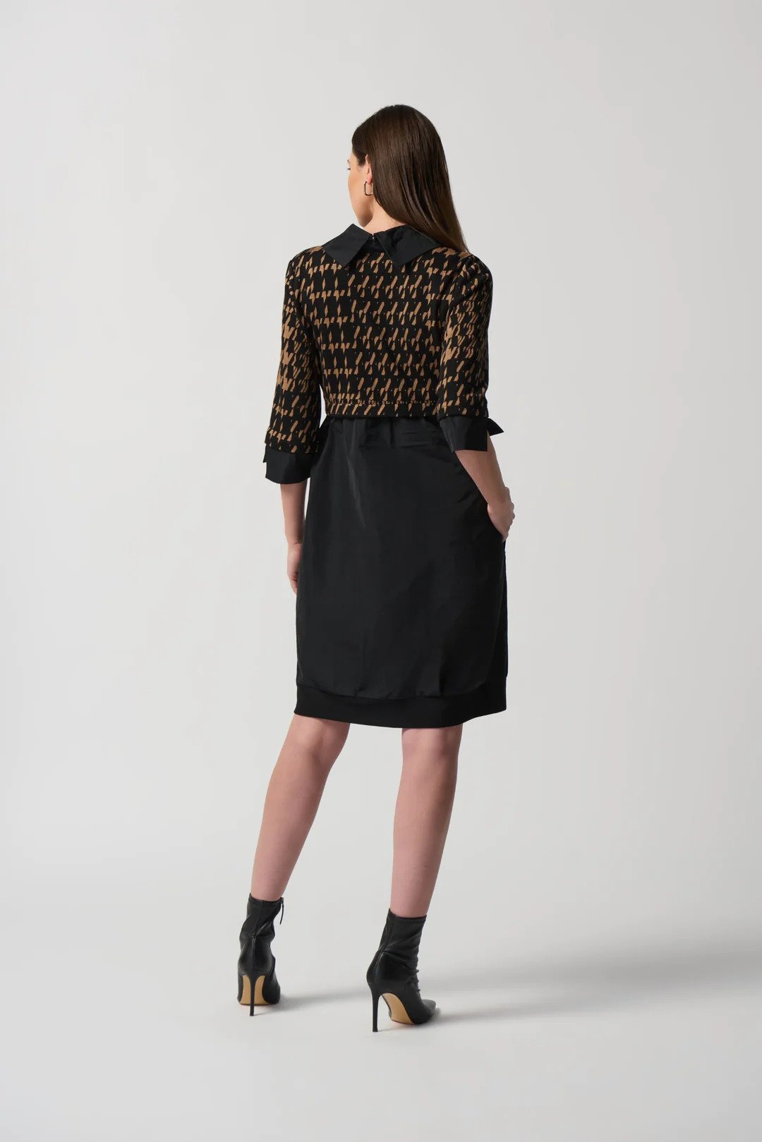 Houndstooth Print Dress Style 233174 Back.