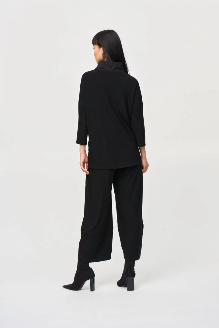 Silky Knit Cropped Jumpsuit Style 243137 Back