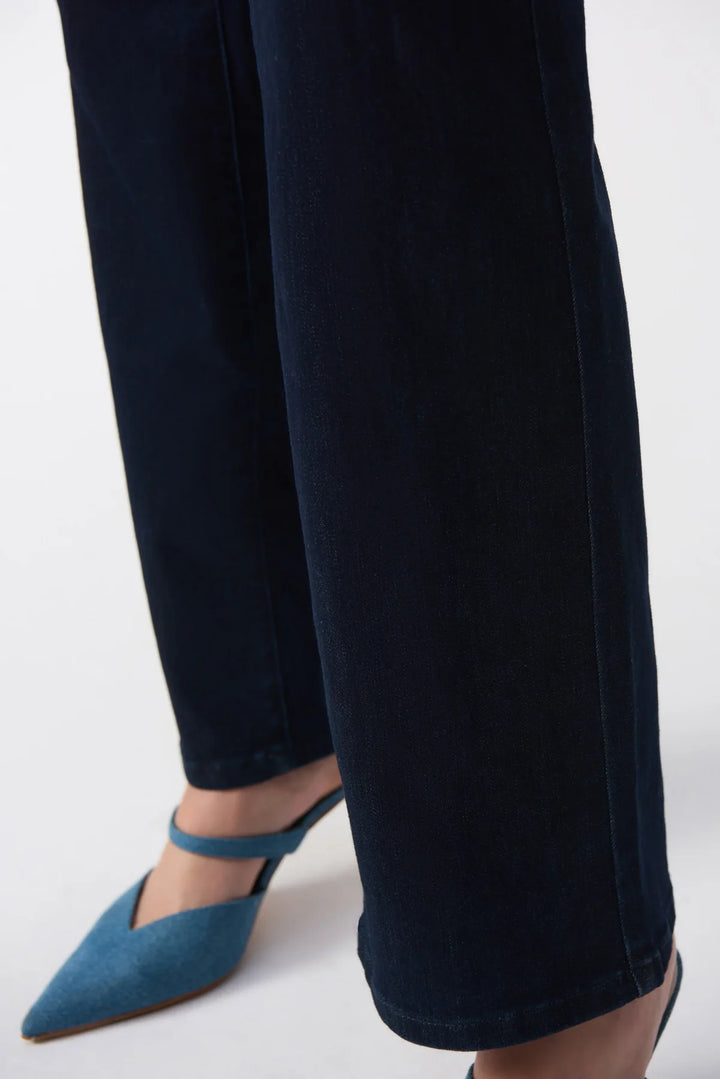 Dark Blue Denim Classic Bootcut Stretch Jeans 251967 4