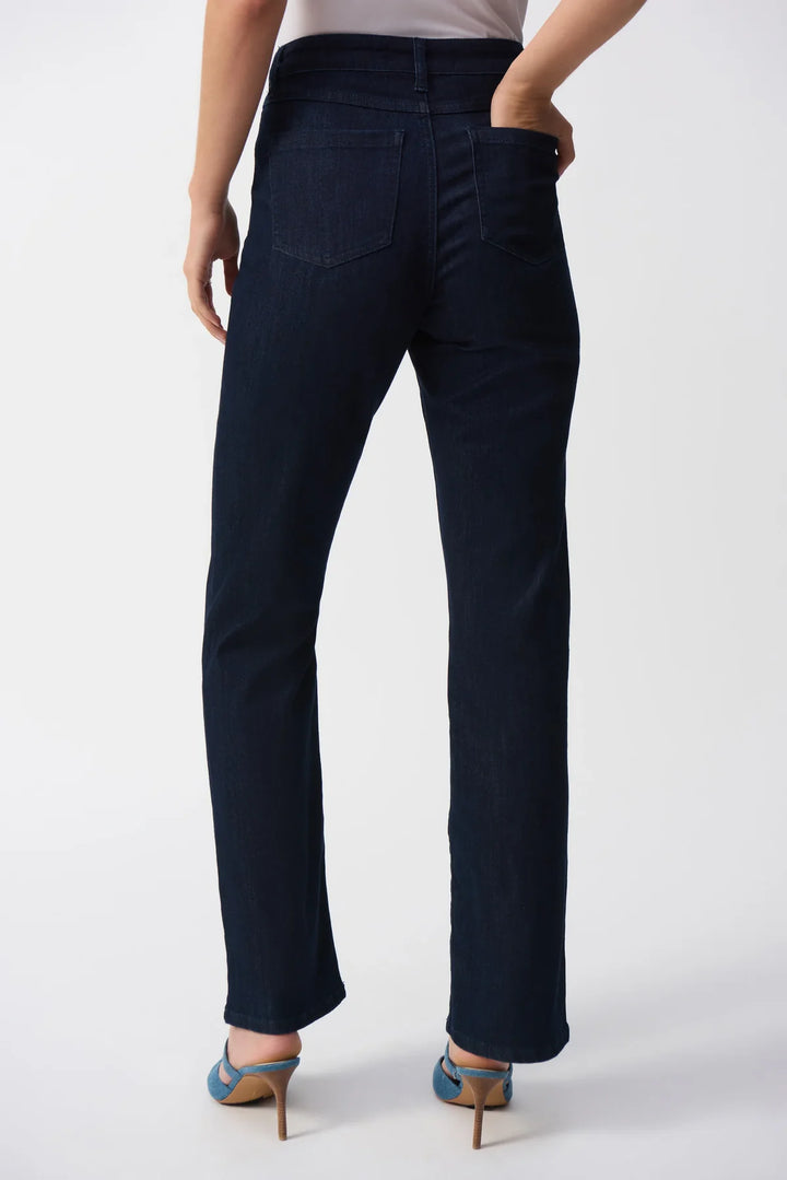 Dark Blue Denim Classic Bootcut Stretch Jeans 251967 5