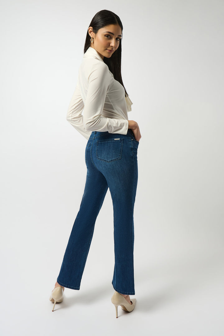 Joseph Ribkoff Medium Blue Denim Classic Bootcut Stretch Jeans 251967 - Brooke 3