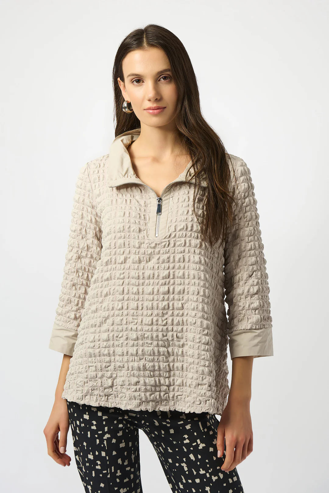 Joseph Ribkoff Bubble Jacquard A-Line Top Style 253070 1