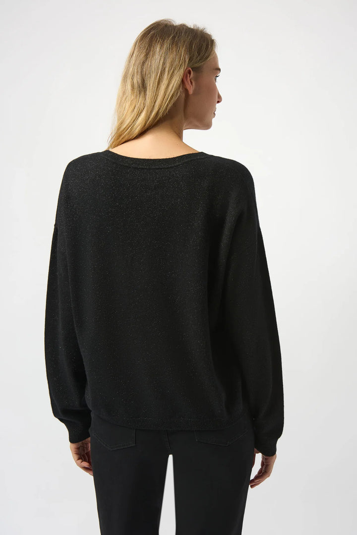 Joseph Ribkoff Wool Blend V-Neck Boxy Sweater Style 253967 3