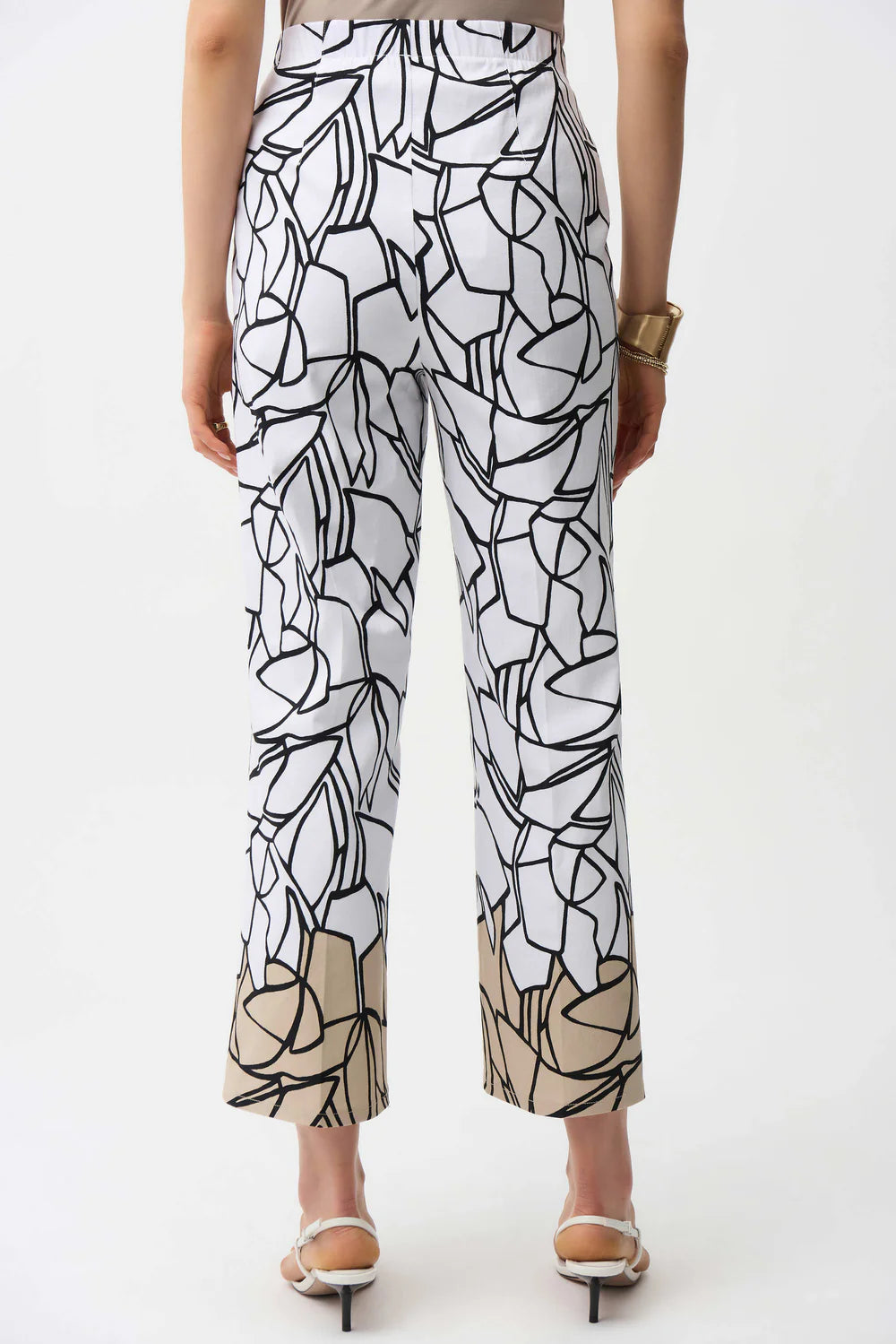 Joseph Ribkoff Millennium Abstract Print Wide Leg Pull-On Pants Style 261026 6