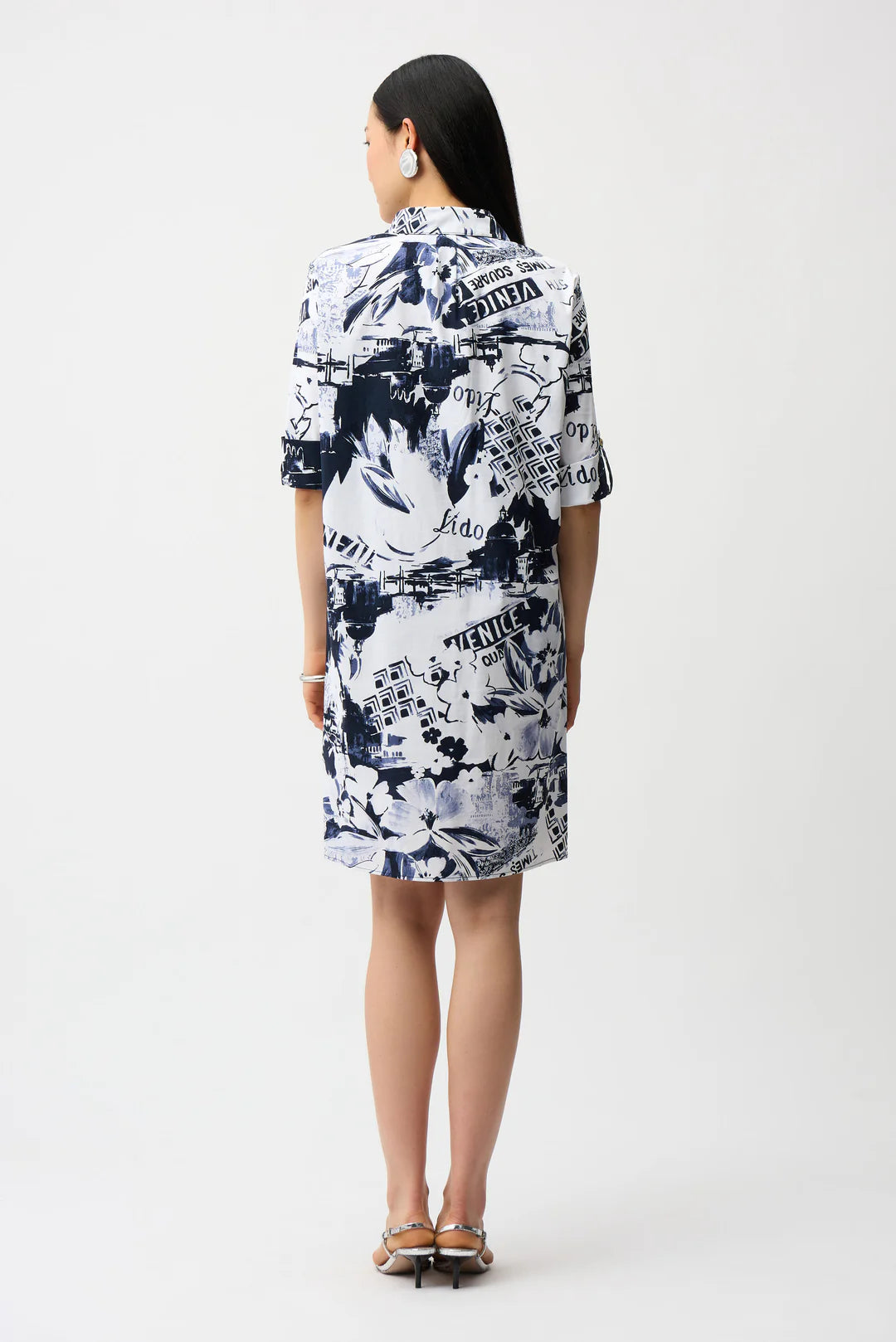 Joseph Ribkoff Conversational Print Shirt Dress Style 261048 4