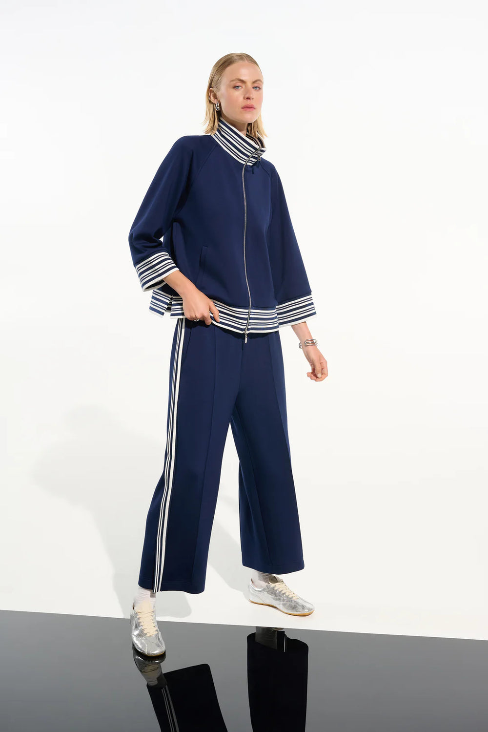 Joseph Ribkoff Jacket With Funnel Collar Style 261617 2