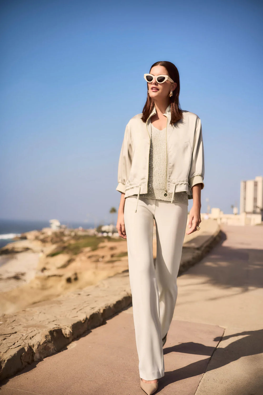 Joseph Ribkoff Boxy Blouson Jacket With Drawstring Hem Style 261913 2