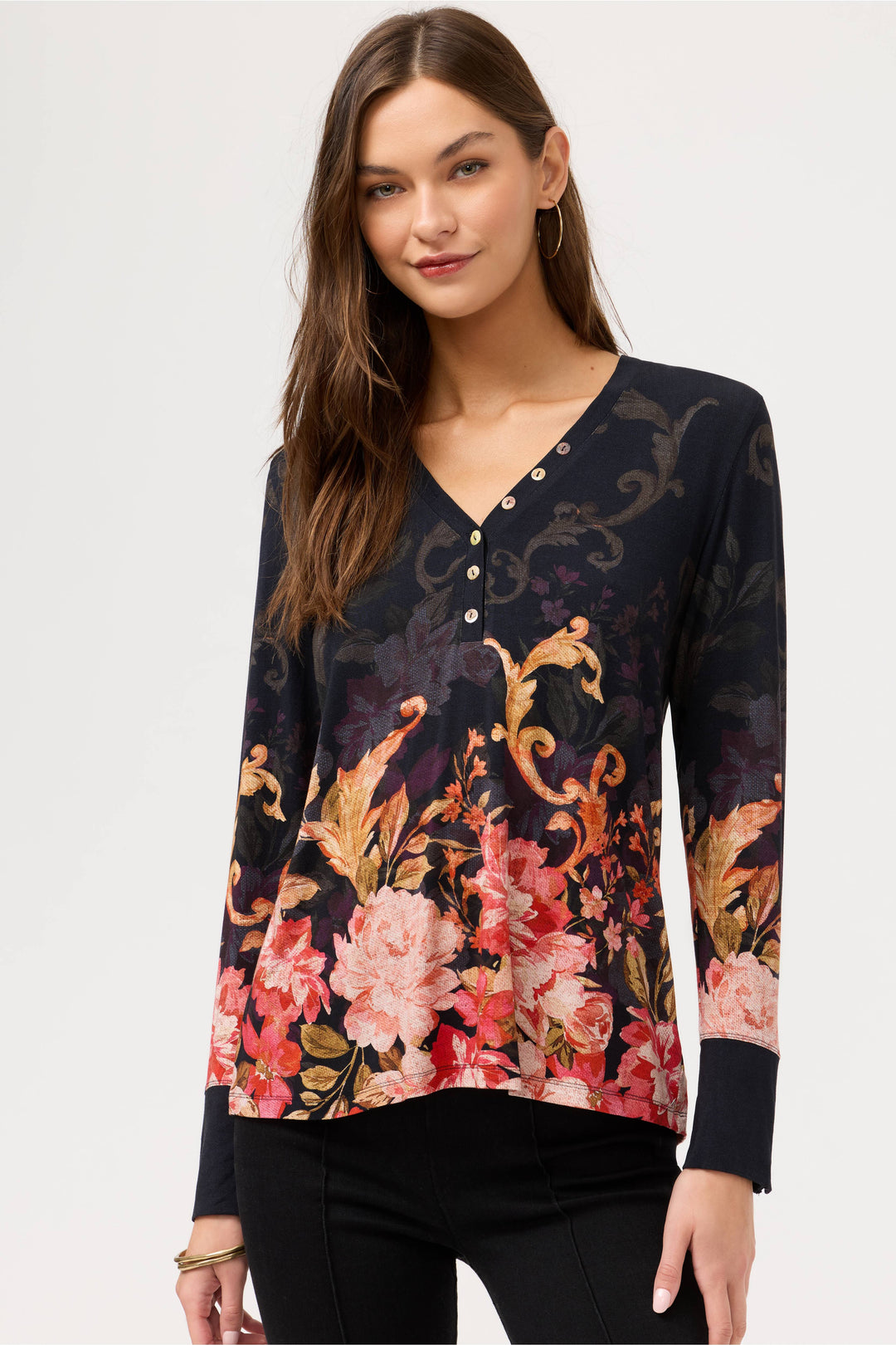 Johnny Was The Janie Favorite Henley Top Cheri 1