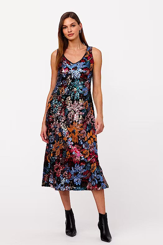 Johnny Was Rosali Sequin Dress 6