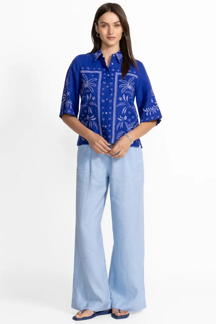 Johnny Was Linen Kimono Sleeve Shirt 2