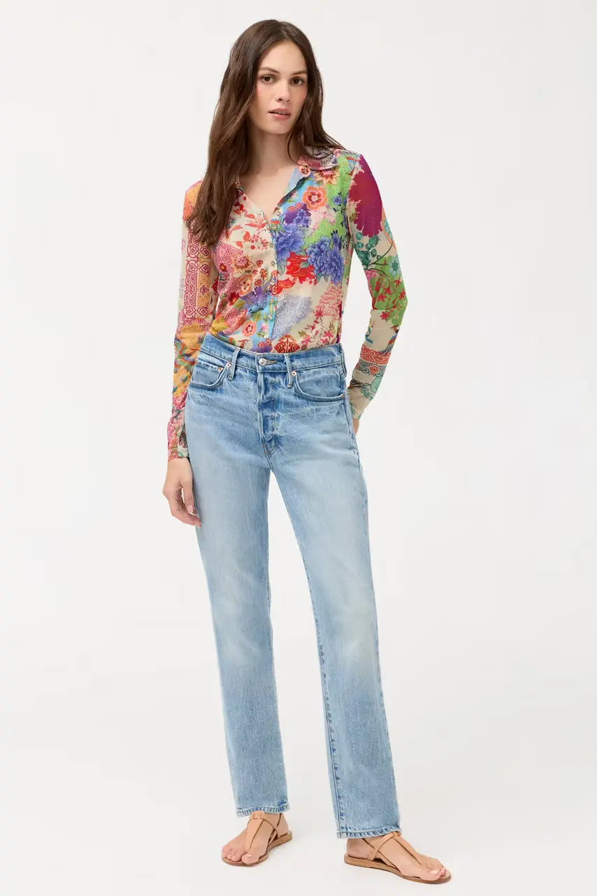 Johnny Was Mesh Button Front Shirt - McDreamer 2