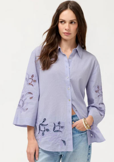 Johnny Was Kimono Sleeve Shirt - Masse Gingham 1