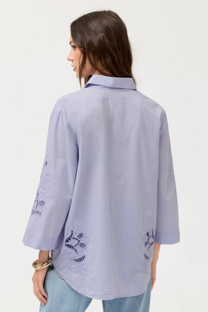 Johnny Was Kimono Sleeve Shirt - Masse Gingham 3