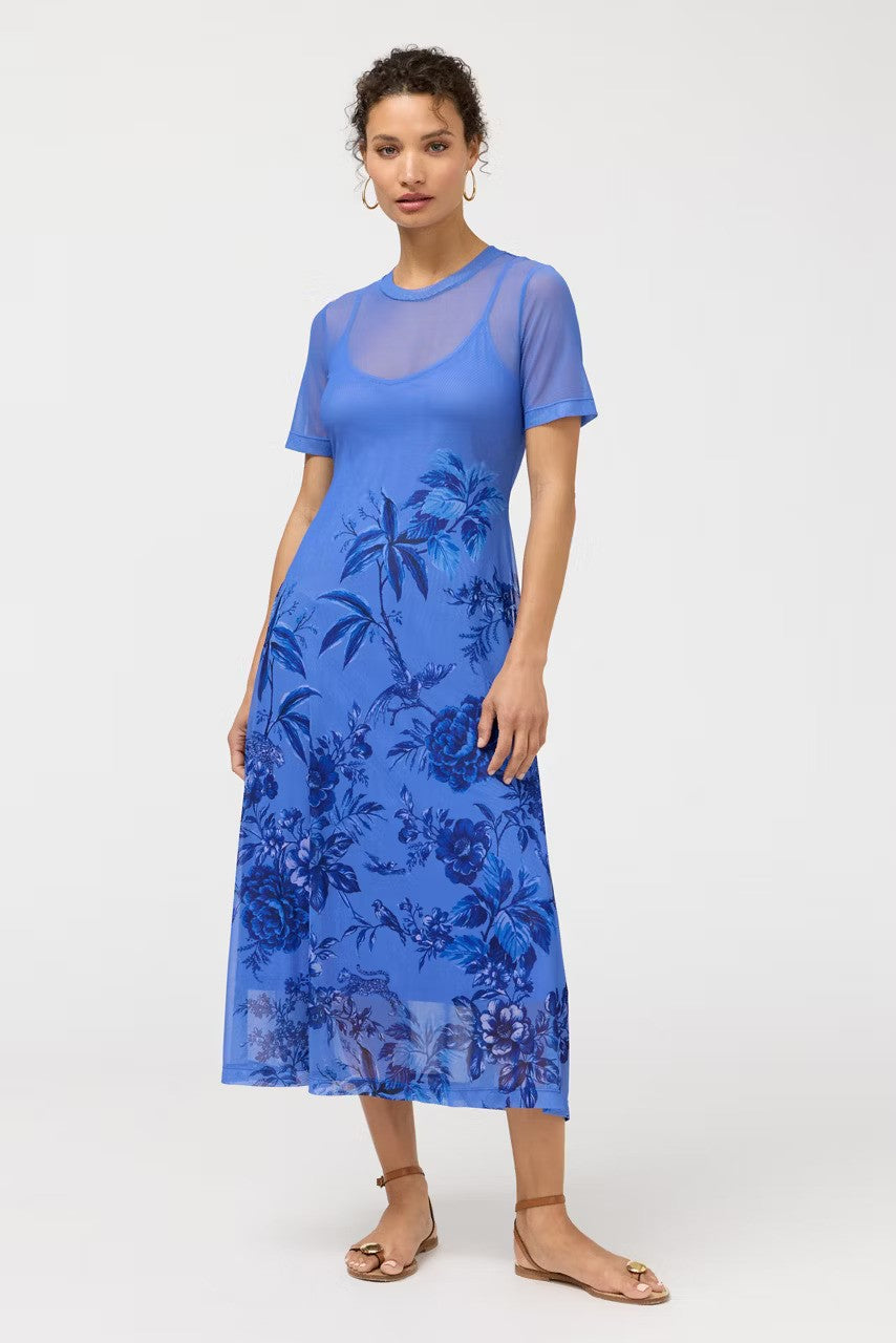 Johnny Was Mesh Tee Dress Yvessa Blue 3