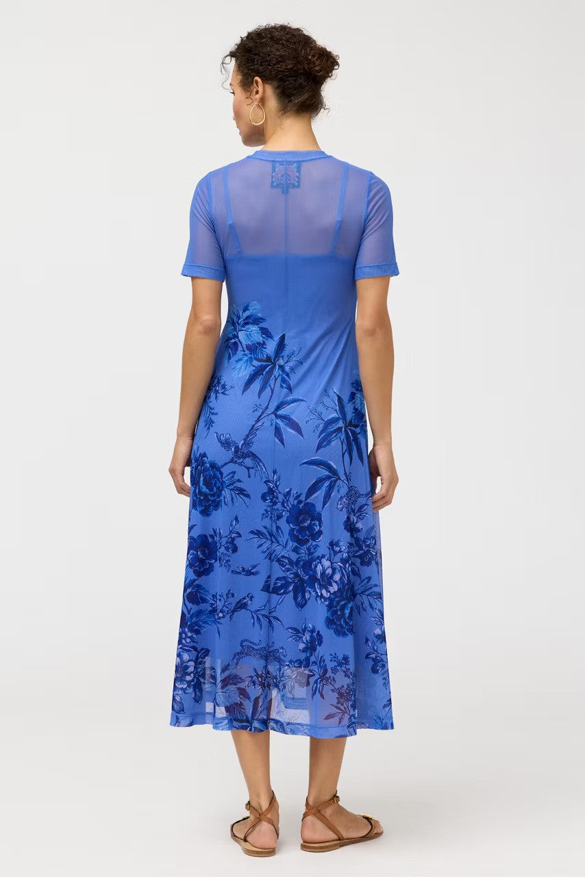Johnny Was Mesh Tee Dress Yvessa Blue 4