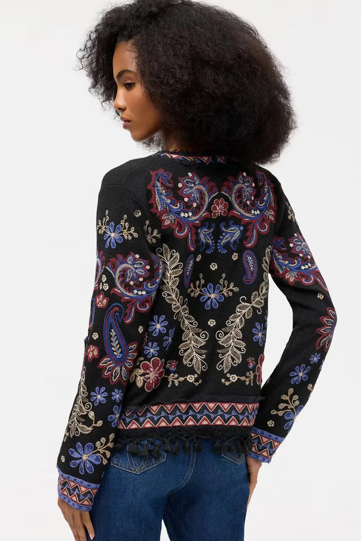 Johnny Was Katiuska Short Fringe Jacket 4