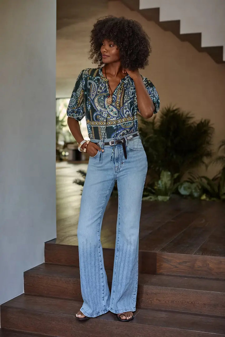 Johnny Was Margot Short Sleeve Blouse Montecito 1