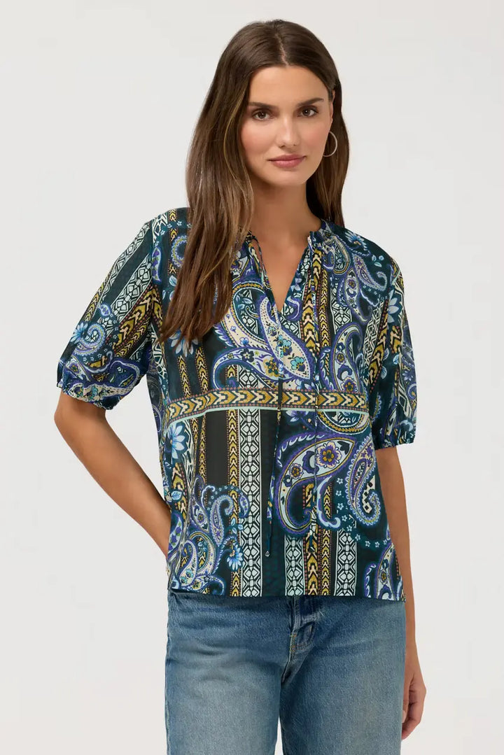 Johnny Was Margot Short Sleeve Blouse Montecito 2