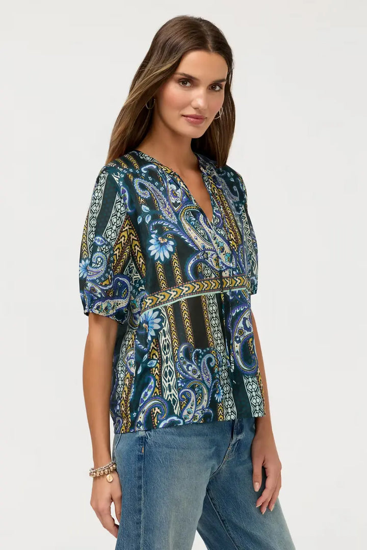 Johnny Was Margot Short Sleeve Blouse Montecito 4