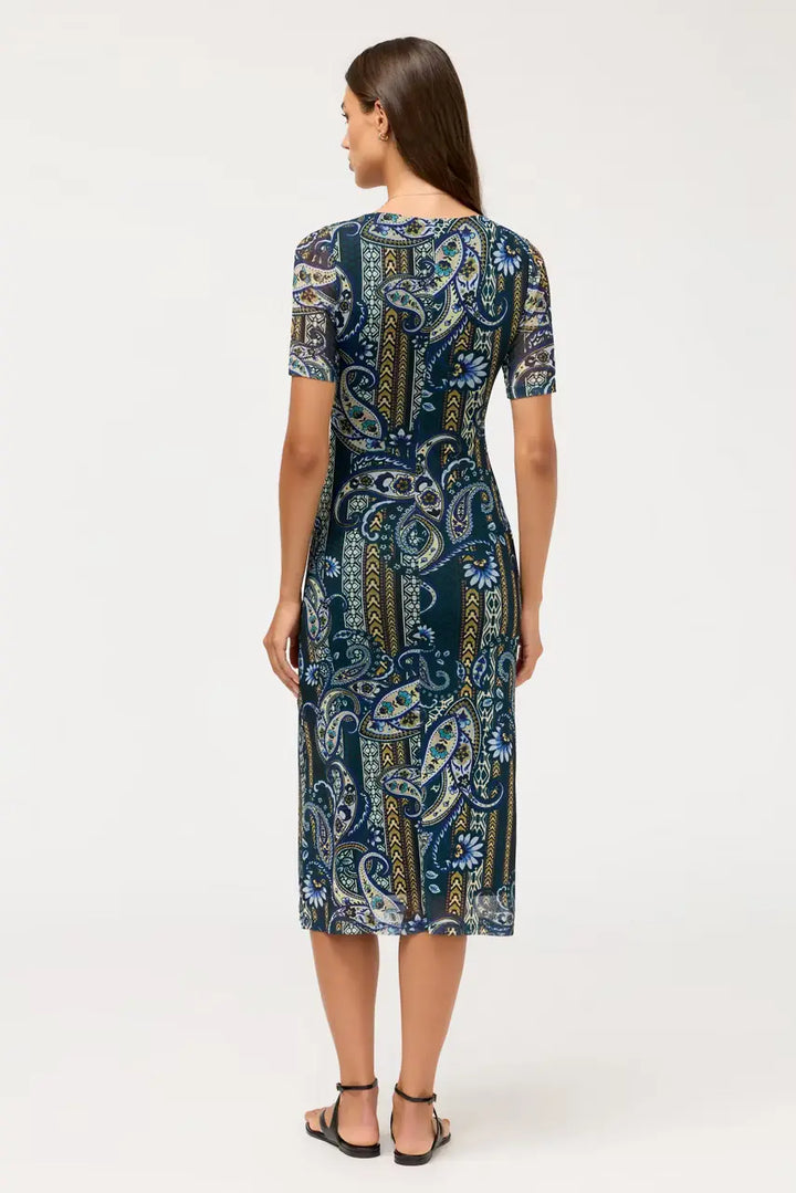 Johnny Was Scoop Neck Ruched Front Dress 3