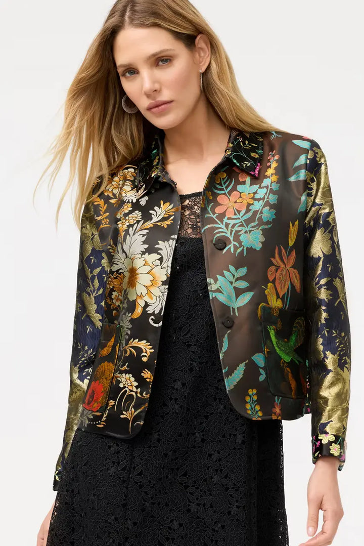 Johnny Was Limited Edition Jacquard Cropped Jacket 1