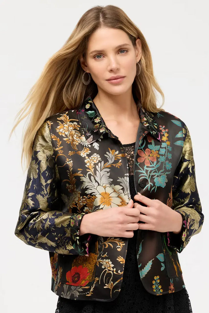 Johnny Was Limited Edition Jacquard Cropped Jacket 3