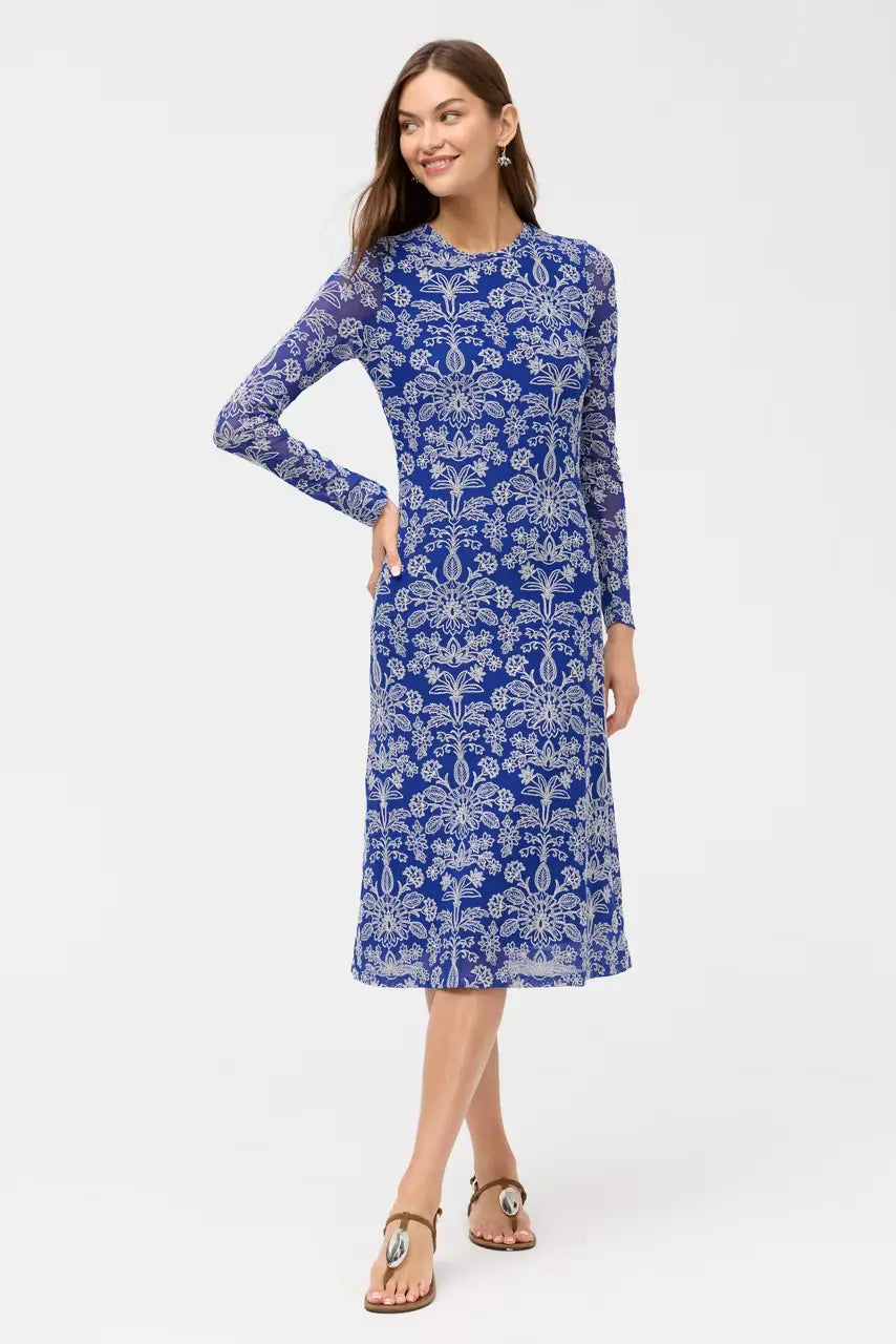 johnny was midi dress Johnny Was Shelly Midi Mesh Dress