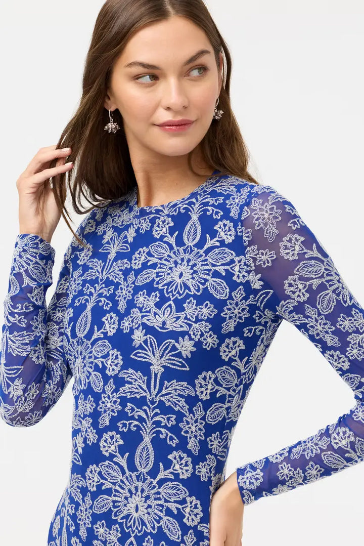 Johnny Was Shelly Midi Mesh Dress 3