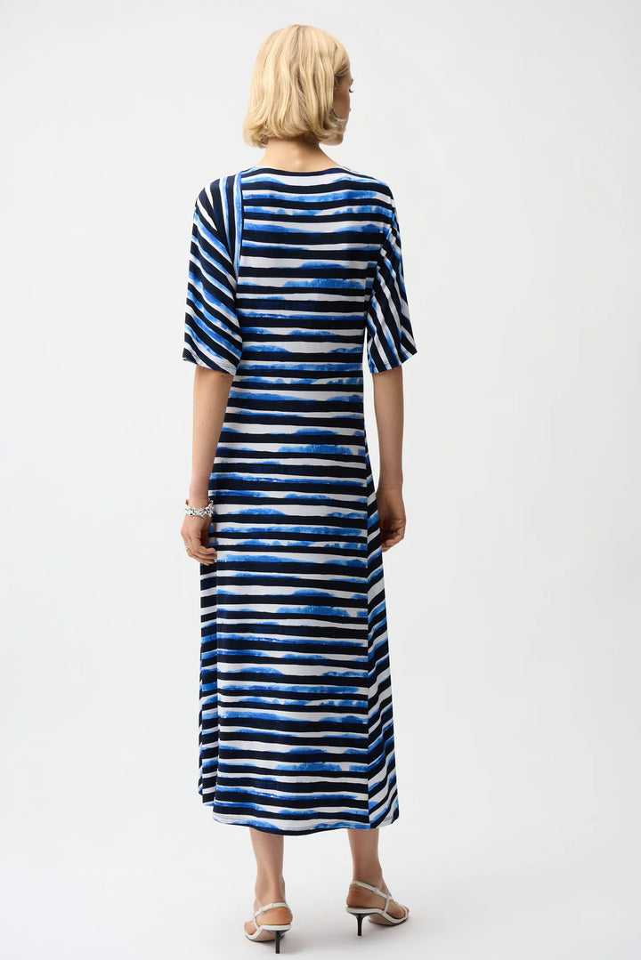 Joseph Ribkoff Stripe Print Fit and Flare Dress Style 261047 4