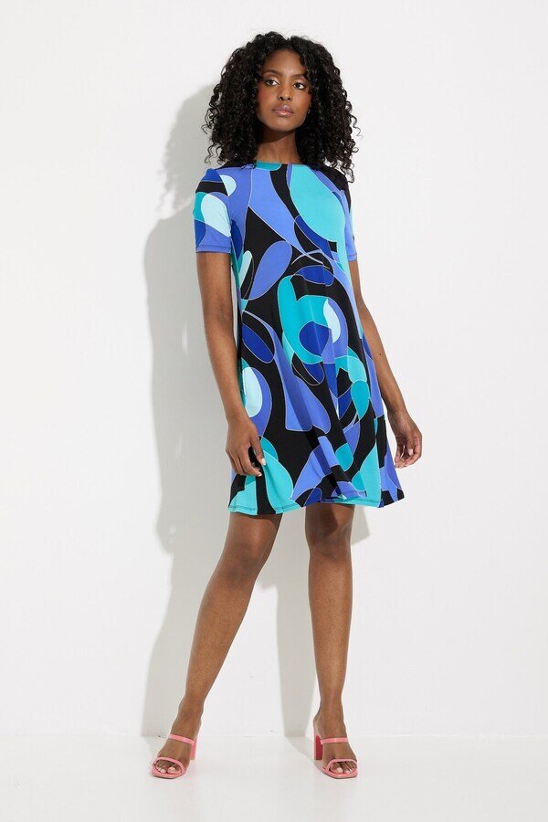 Abstract Print Dress Style 232267 Full.