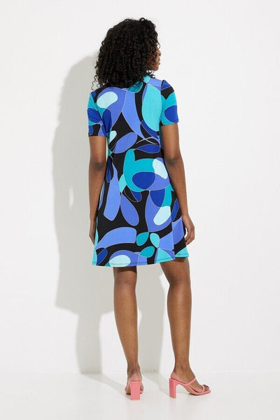 Abstract Print Dress Style 232267 Back.