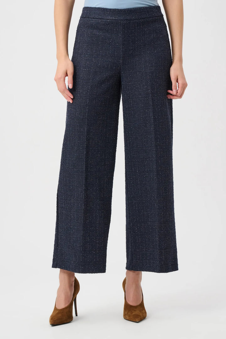 Joseph Ribkoff Lurex Boucle Wide-Leg Pull-On Pants Style 263215 1