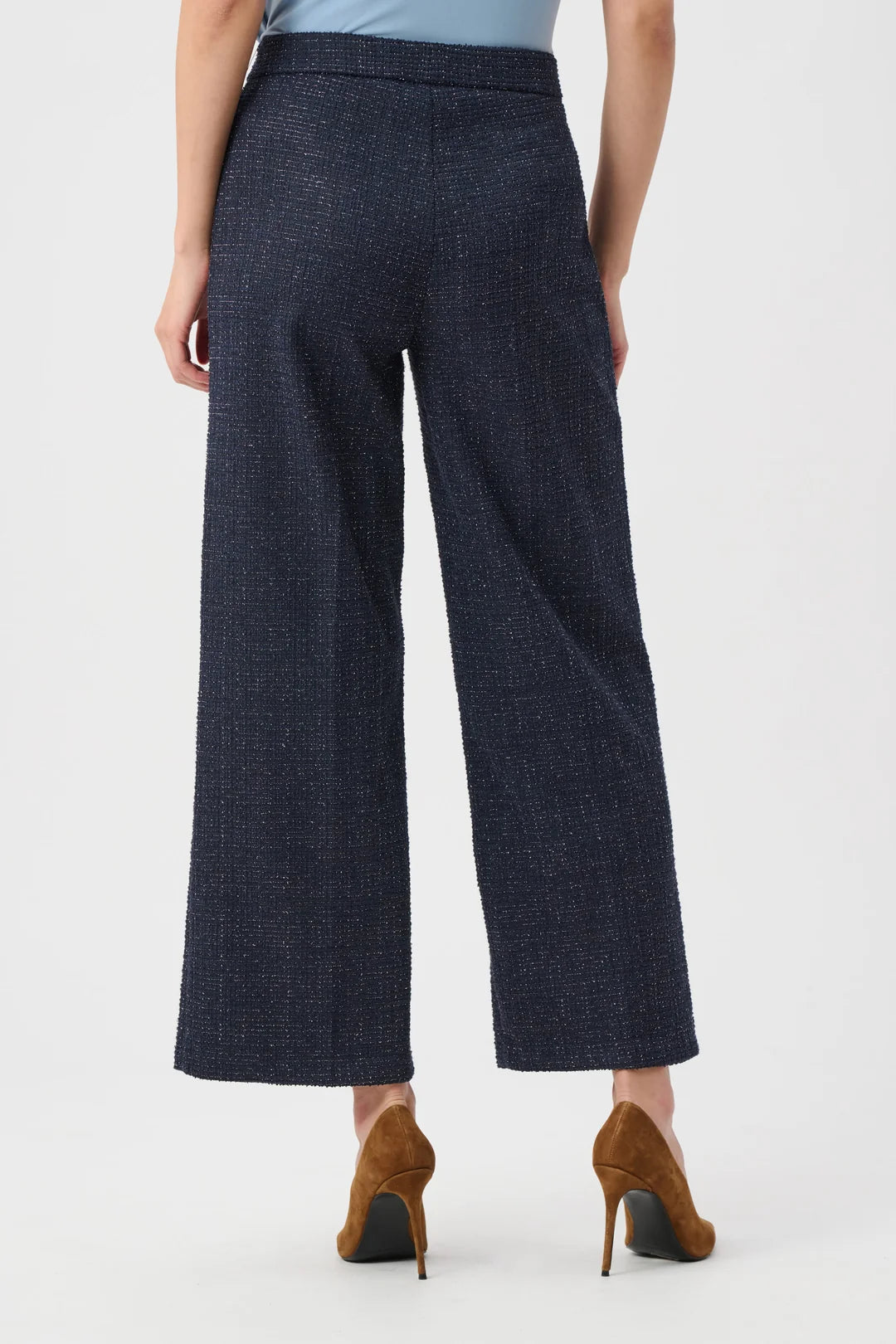 Joseph Ribkoff Lurex Boucle Wide-Leg Pull-On Pants Style 263215 4
