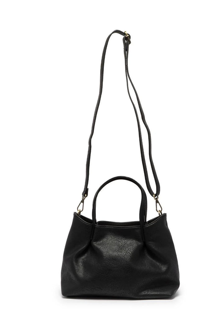 Joy Susan Niki Pleated Satchel Crossbody Black 2