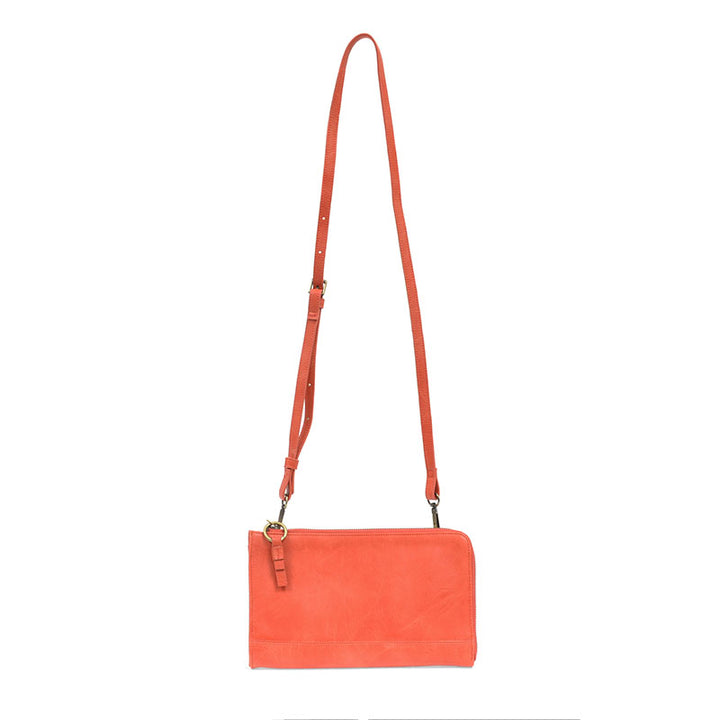Karina Convertible Wristlet & Wallet Coral Full with Strap.